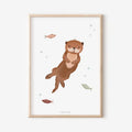tilda und theo poster otter a 4 anna und ole shop
