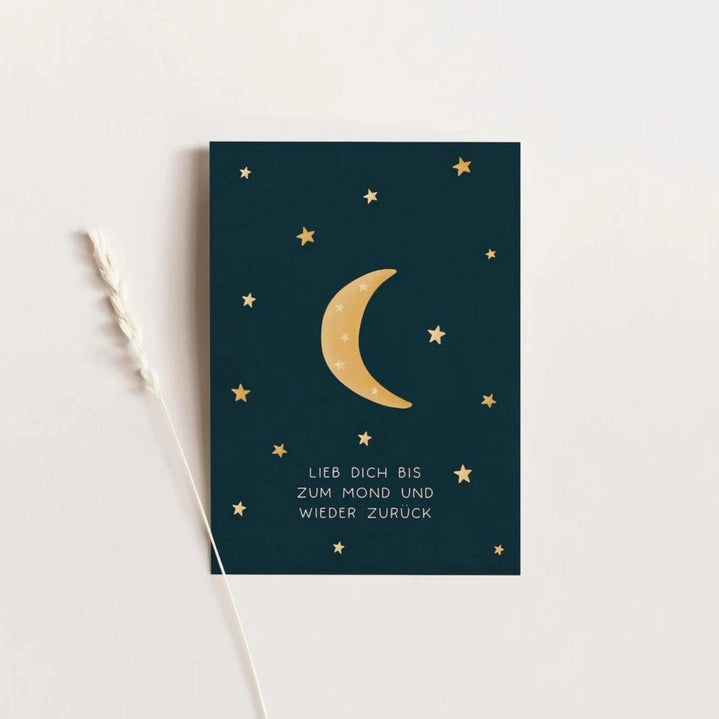 tilda und theo postkarte bis zum mond und zurück anna und ole shop
