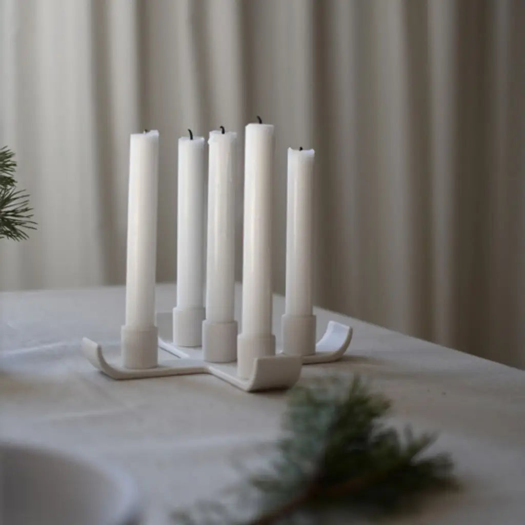 Storefactory Nye Kerzenständer weiß - Kerzenhalter